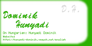 dominik hunyadi business card